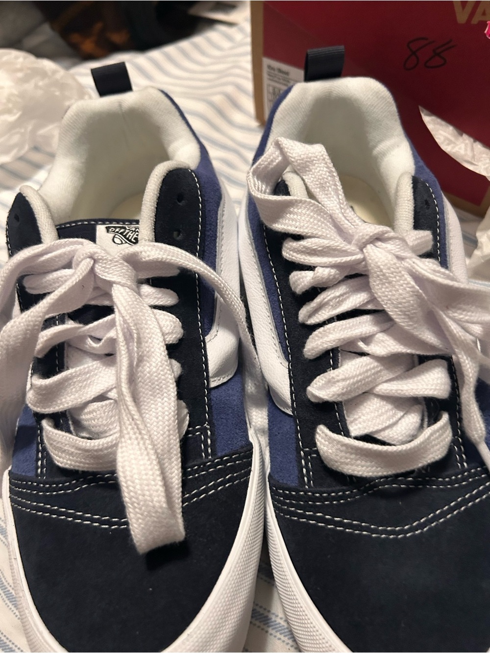 Vans Blue, Navy & White Old Skool Sneakers